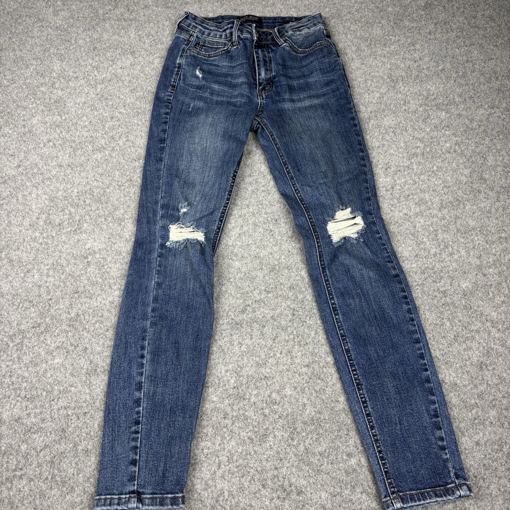 Judy Blue Skinny Jeans Women's 5/27 Dark Wash Blue Denim Excellent Condition EUC